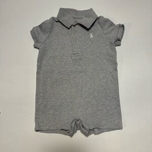 Gray Polo Kids Onesie